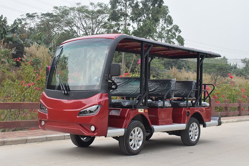 全新升級(jí)款倒排座11人旅游游覽電動(dòng)觀光車