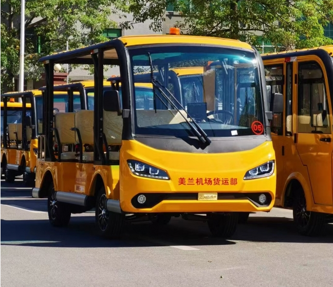 ?？诿捞m國(guó)際機(jī)場(chǎng)訂購(gòu)我司觀光車11臺(tái)